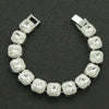 Alloy Geometric Diamondencrusted Love Rhinestone Couple Bracelet