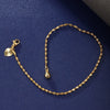 Alloy Geometric Double Water Wave Chain Anklet Simple Jewelry For Women