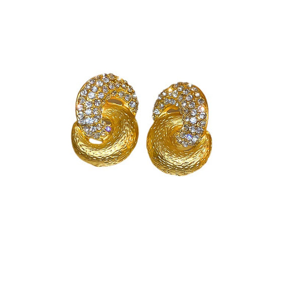 Alloy Geometric Drop Shape Diamond Design Women's Vintage Earrings