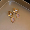 Alloy Geometric Drop Shape Diamond Design Women's Vintage Earrings