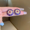 Alloy Geometric Drop Shape Diamond Design Women's Vintage Earrings