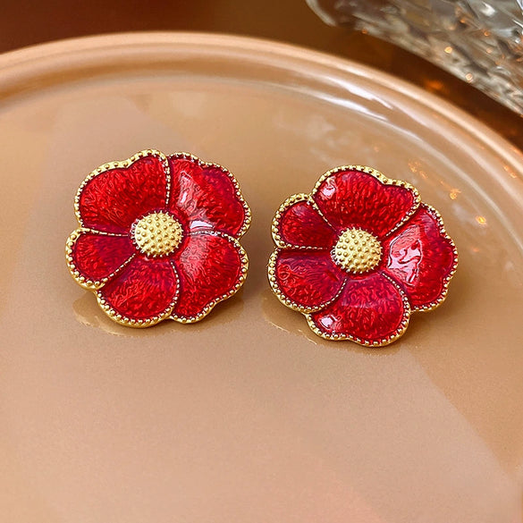 Alloy Geometric Drop Shape Diamond Design Women's Vintage Earrings