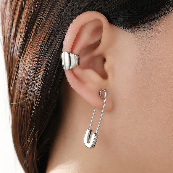 Alloy Geometric Earrings Electroplating Gothic Punk Hiphop Style
