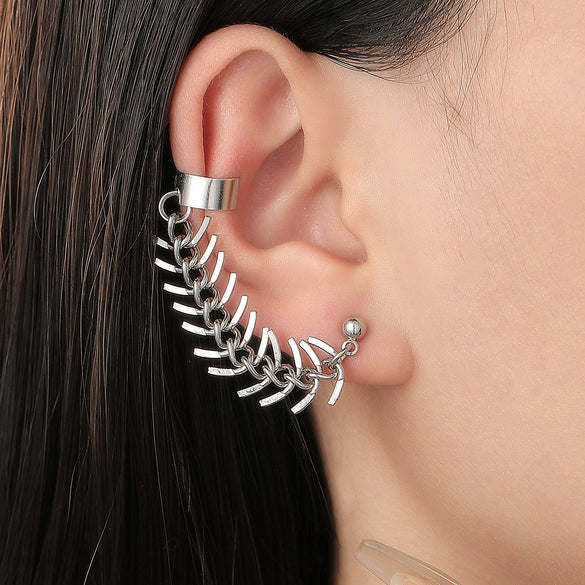 Alloy Geometric Earrings Electroplating Gothic Punk Hiphop Style