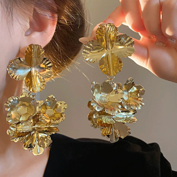 Alloy Geometric Earrings With Electroplating For Women