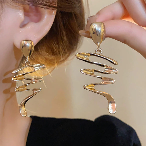 Alloy Geometric Earrings With Electroplating For Women