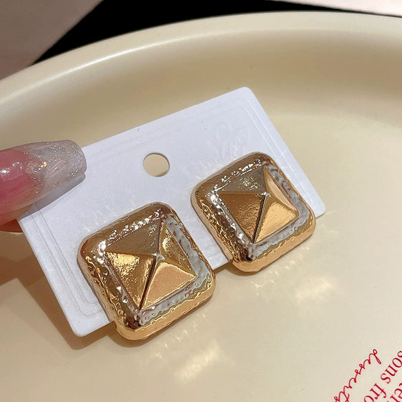 Alloy Geometric Earrings With Electroplating For Women