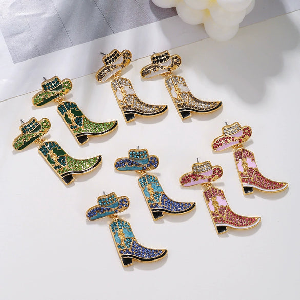 Alloy Geometric Electroplated Earrings