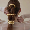 Alloy Geometric Electroplated Elastic Hair Tie Hairpin Headband