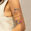 Alloy Geometric Electroplated Gravel Beaded Spiral Open Arm Bracelet Jewelry
