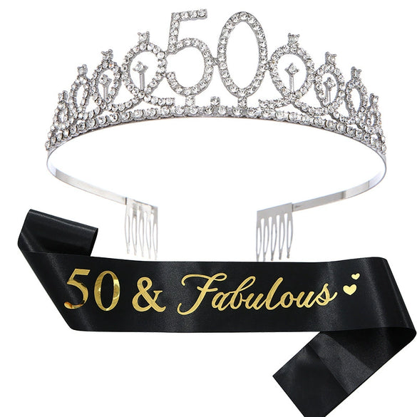 Alloy Geometric Electroplated Hair Band And Shoulder Strap Set For Women