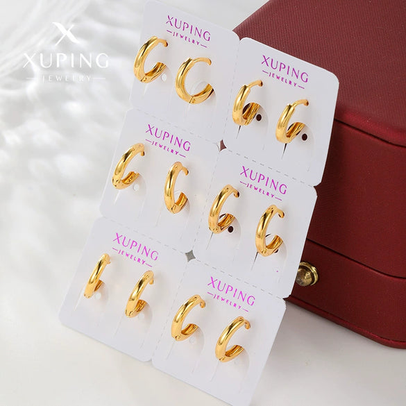 Alloy Geometric Electroplated Light Luxury Earrings For Unisex