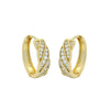 Alloy Geometric Electroplated Microinlaid Zircon Women's Ear Ring Ear Buckle Accessories