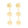 Alloy Geometric Electroplated Singlelayer Ochain Women's Metal Sun Totem Necklace Jewelry
