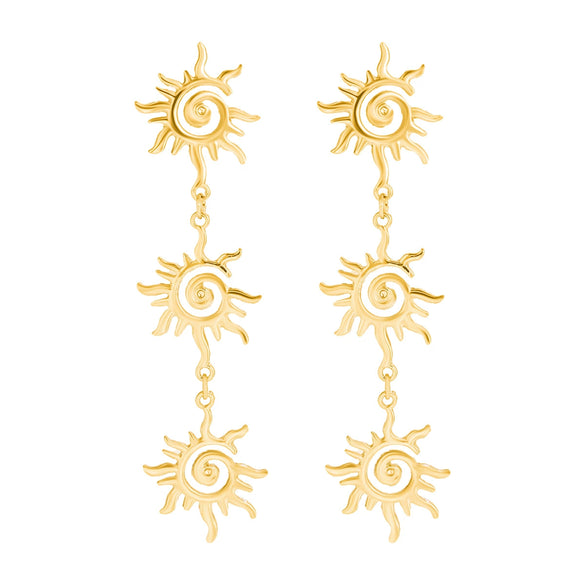 Alloy Geometric Electroplated Singlelayer Ochain Women's Metal Sun Totem Necklace Jewelry