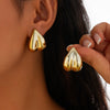 Alloy Geometric Electroplated Women's Exaggerated Water Drop Earrings