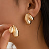 Alloy Geometric Electroplated Women's Exaggerated Water Drop Earrings
