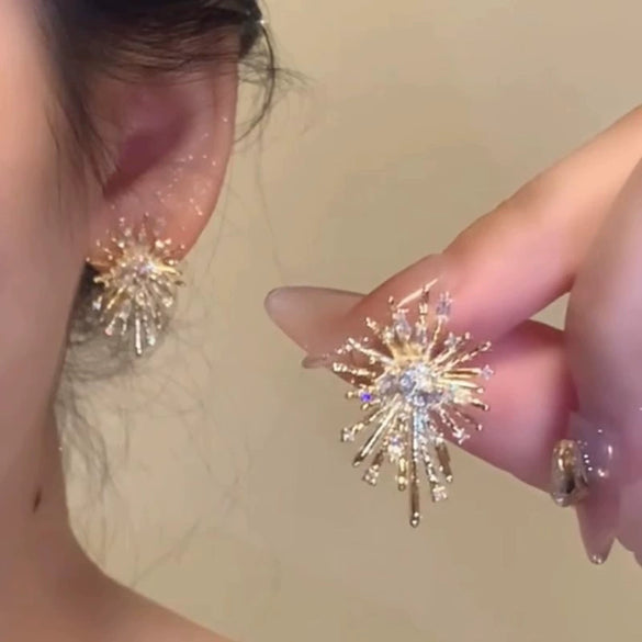 Alloy Geometric Electroplated Women's Light Luxury Elegant Highend Niche Unique Autumn And Winter Ear Jewelry