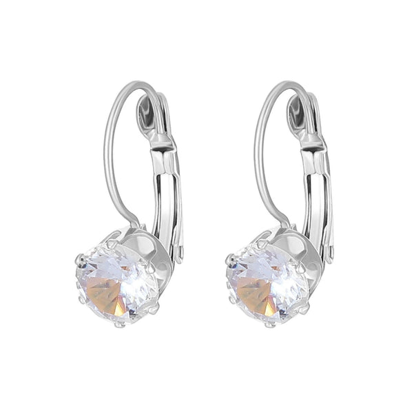 Alloy Geometric Electroplated Women's Zircon Ear Buckle Earrings