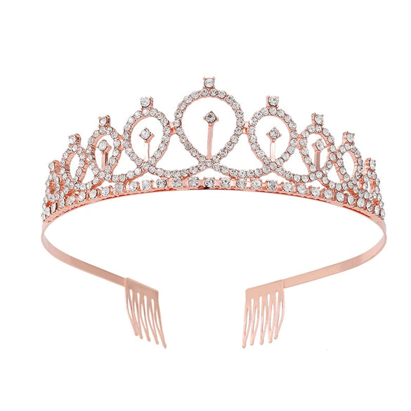 Alloy Geometric Electroplating Bridal Crown Headband Hair Accessories For Women