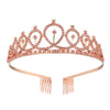 Alloy Geometric Electroplating Bridal Crown Headband Hair Accessories For Women