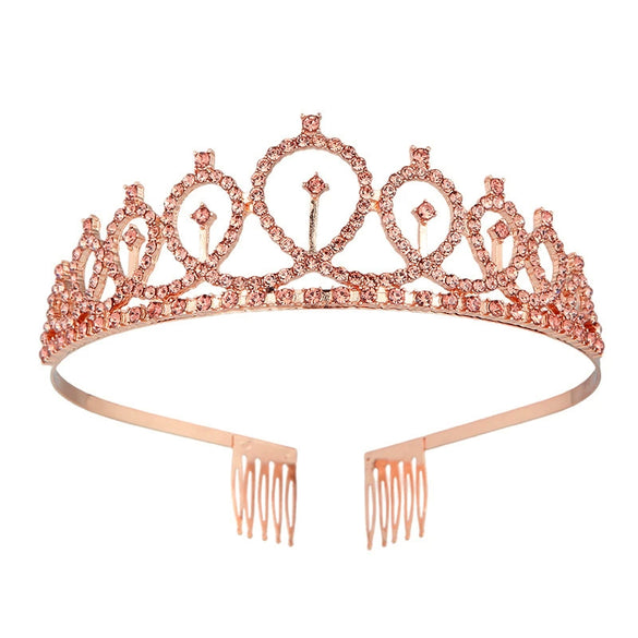 Alloy Geometric Electroplating Bridal Crown Headband Hair Accessories For Women