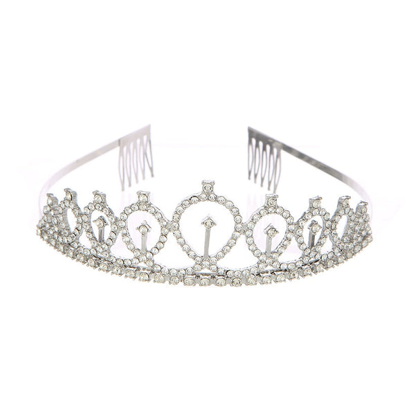 Alloy Geometric Electroplating Bridal Crown Headband Hair Accessories For Women