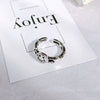 Alloy Geometric Electroplating Unisex Retro Open Multilayer Ring Hiphop Style Hand Jewelry