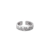 Alloy Geometric Electroplating Unisex Retro Open Multilayer Ring Hiphop Style Hand Jewelry