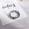 Alloy Geometric Electroplating Unisex Retro Open Multilayer Ring Hiphop Style Hand Jewelry