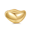 Alloy Geometric Electroplating Water Drop Glossy Asymmetric Spring Opening Unisex Bracelet