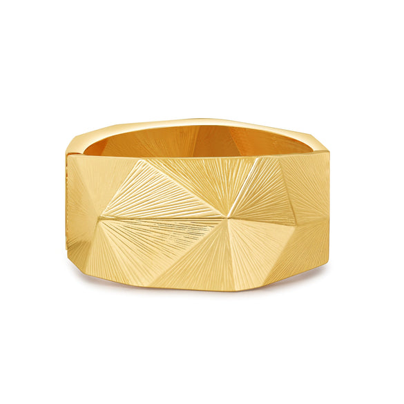 Alloy Geometric Electroplating Water Drop Glossy Asymmetric Spring Opening Unisex Bracelet