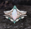 Alloy Geometric Electroplating Women's Ring Threepiece Set