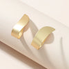 Alloy Geometric Exaggerated Cold Style Electroplated Earrings