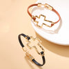 Alloy Geometric Exaggerated Love Cross Electroplating Unisex Fashion Bracelet