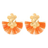 Alloy Geometric Flower Fanshaped Tassel Women's Retro Exaggerated Earrings Electroplated