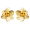 Alloy Geometric Flower Shaped Pendant Earrings With Electroplating For Women