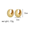 Alloy Geometric Goldplated Earrings For Women