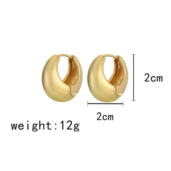 Alloy Geometric Goldplated Earrings For Women