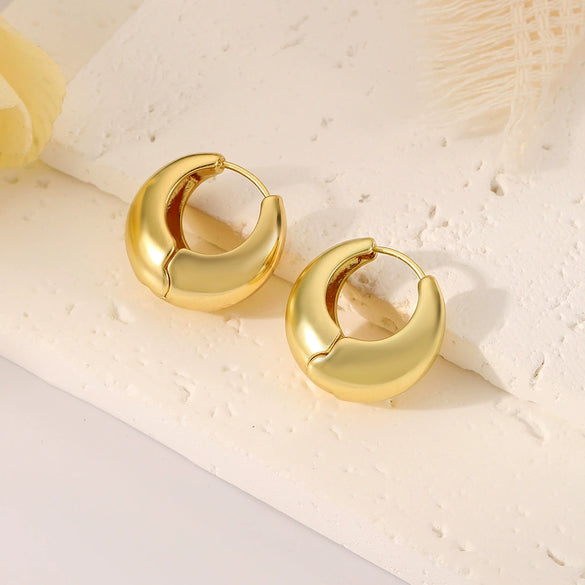Alloy Geometric Goldplated Earrings For Women