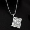 Alloy Geometric Gothic Style Flip Bible Book Cross Electroplated Unisex Necklace
