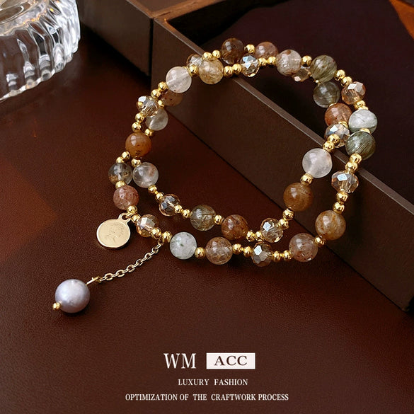 Alloy Geometric Handmade Multilayer Women's Crystal Bracelet