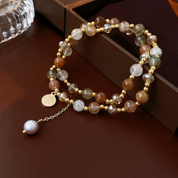 Alloy Geometric Handmade Multilayer Women's Crystal Bracelet