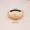 Alloy Geometric High Elastic Bow Hair Rope Hair Accessories Electroplated