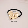 Alloy Geometric High Elastic Bow Hair Rope Hair Accessories Electroplated
