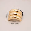 Alloy Geometric High Elastic Bow Hair Rope Hair Accessories Electroplated