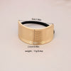 Alloy Geometric High Elastic Bow Hair Rope Hair Accessories Electroplated