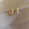 Alloy Geometric High Sense Electroplated Women's Earrings And Ring
