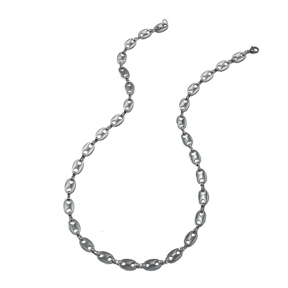 Alloy Geometric Hip Hop Personality Charm Jewelry Set With Cuban Chain Bracelet And Necklace