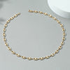 Alloy Geometric Hip Hop Personality Charm Jewelry Set With Cuban Chain Bracelet And Necklace